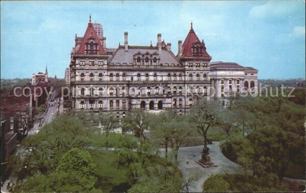 Albany New York The State Capitol Building and the Stat