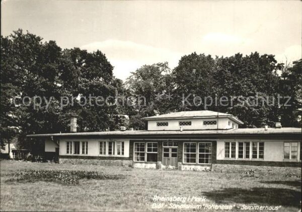 Rheinsberg Diät Sanatorium Hohenelse Sommerhaus