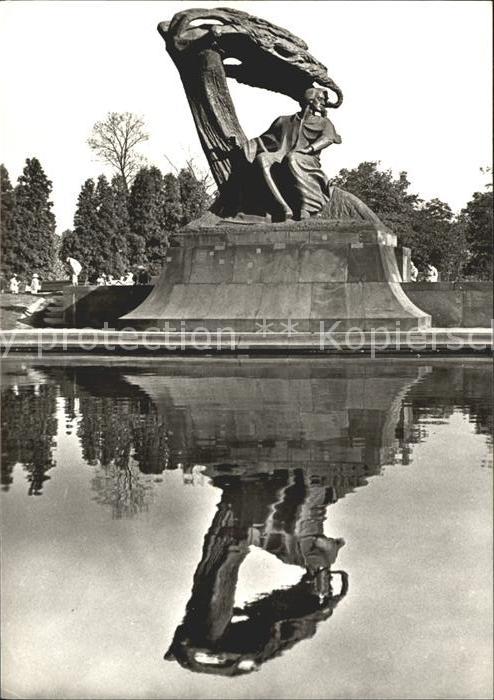 Warschau Masowien Denkmal des Fryderyk Chopin im Lazienki