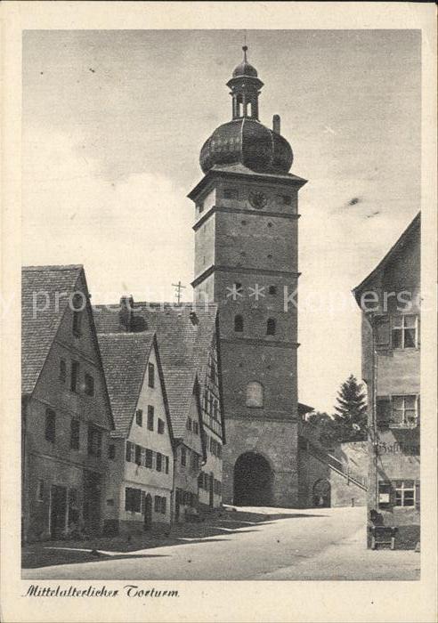 Harz Mittelalterlicher Torturm in einem Harz