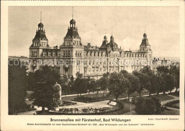 Bad Wildungen Brunnenallee mit Fürstenhof