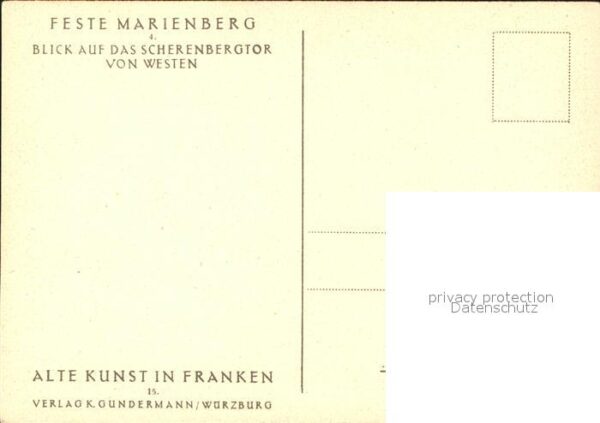 Wuerzburg Feste Marienberg Scherenbergtor – Bild 2