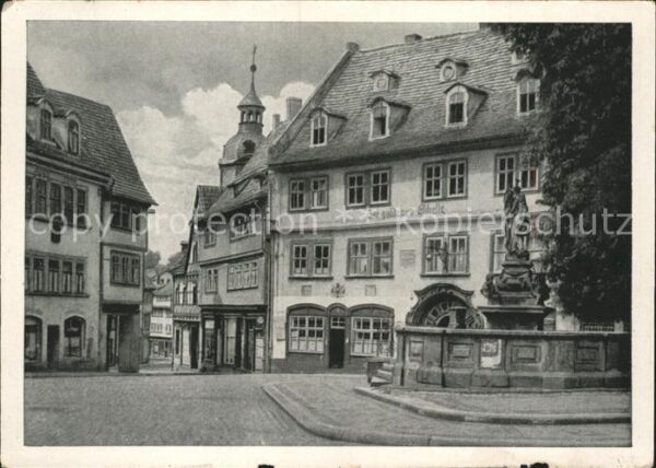 Gotha Thueringen Am Markt Brunnen