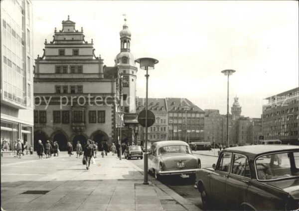 Leipzig Markt mit Altem Rathaus