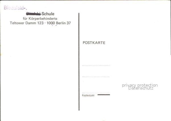 Berlin Biesalski Schule für Körperbehinderte – Bild 2