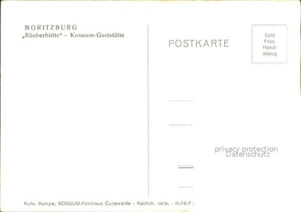 Moritzburg Sachsen Räuberhütte Konsum Gaststätte – Bild 2