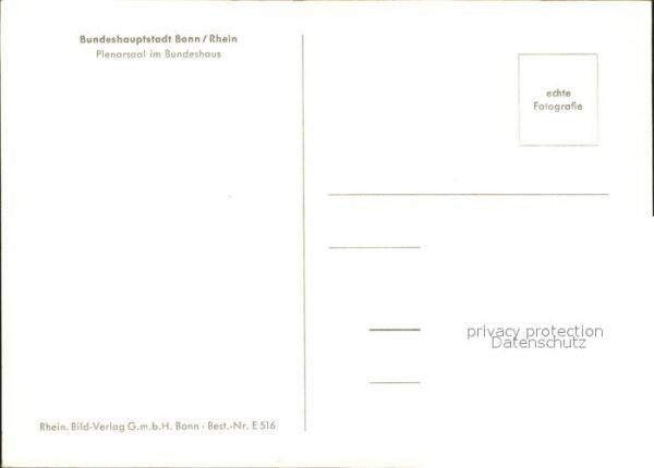 Bonn Rhein Plenarsaal im Bundeshau – Bild 2