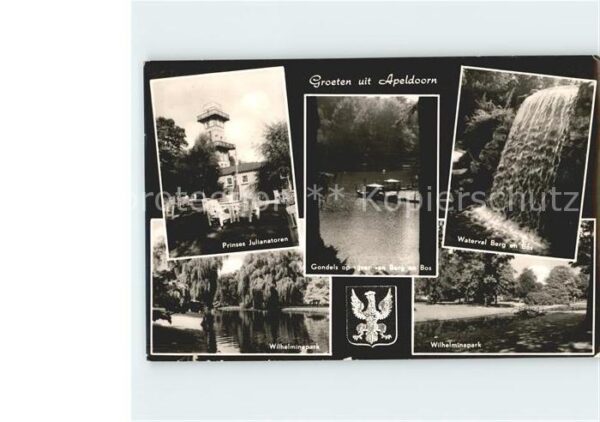 Apeldoorn Prinses Julainatoren Gondels op vijvar