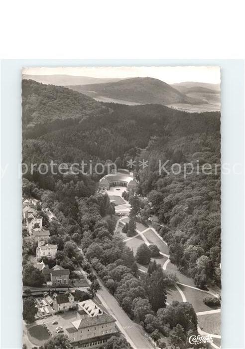 Bad Wildungen Fliegeraufnahme Kurpark und Wandelhalle