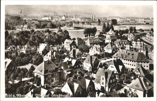 Kehl Rhein mit Straßburg