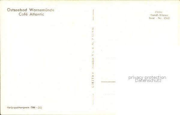 Warnemuende Ostseebad Cafe Atlantic – Bild 2