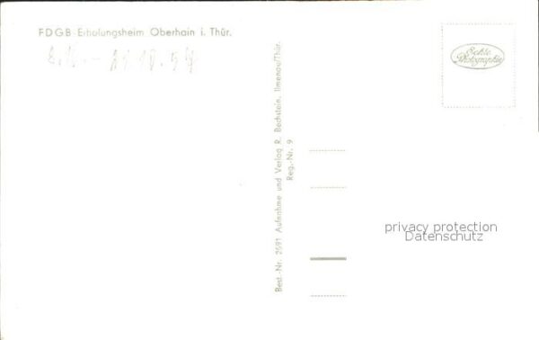 Oberhain FDGB Erholungsheim – Bild 2