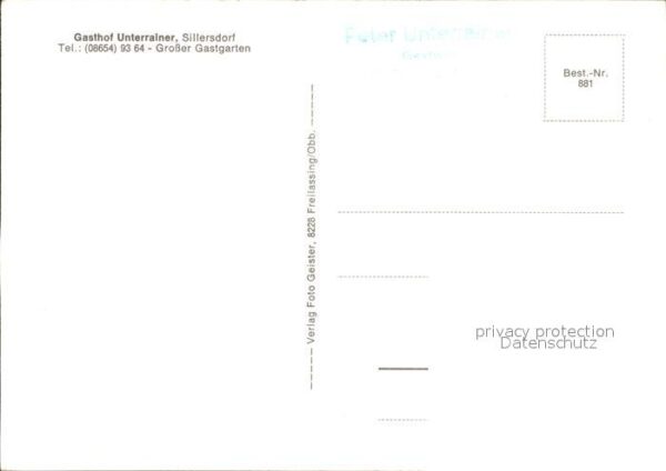 Sillersdorf Oberbayern Gasthaus Unterrainer – Bild 2