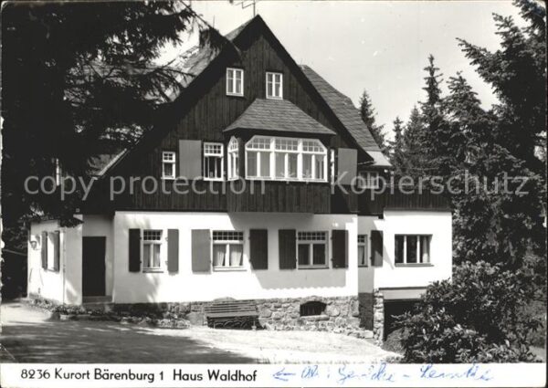 Baerenburg Sachsen Haus Waldhof