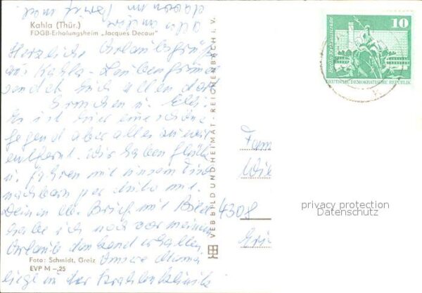 Kahla Thueringen FDGB Erholungsheim Jacques Decour – Bild 2