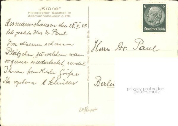 Assmannshausen Gasthaus Krone – Bild 2