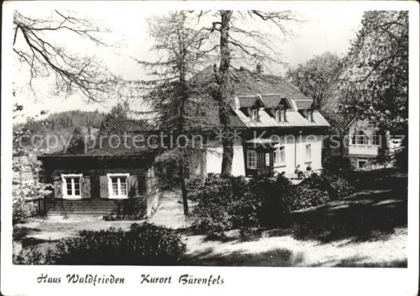 Baerenfels Erzgebirge Haus Waldfrieden
