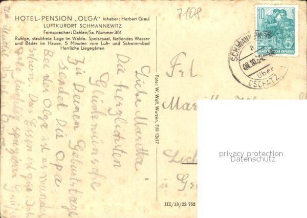 Schmannewitz Hotel Pension Olga – Bild 2