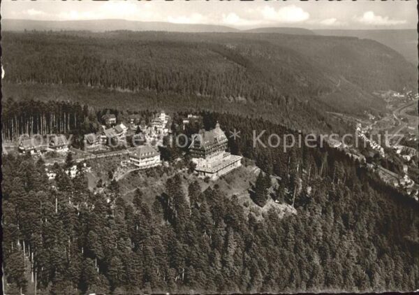 Wildbad Schwarzwald Fliegeraufnahme Sommerberghotel