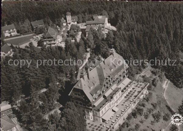 Wildbad Schwarzwald Sommerberghotel Fliegeraufnahme