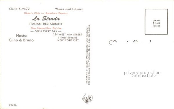 New York City Restaurant La Strada – Bild 2