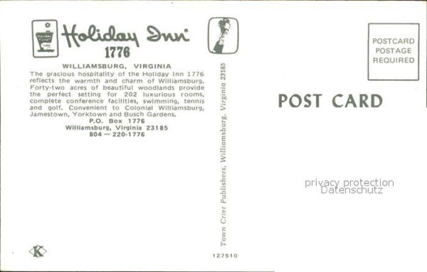 Williamsburg Virginia Holliday Inn – Bild 2