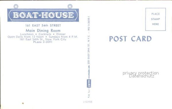 New York City Restaurant Boat-House – Bild 2