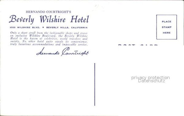 Beverly Hills California Hotel Beverly Wilshire – Bild 2