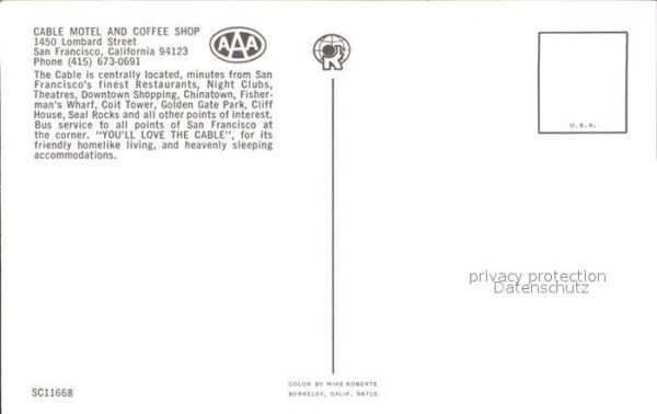 San Francisco California Motel Cable – Bild 2