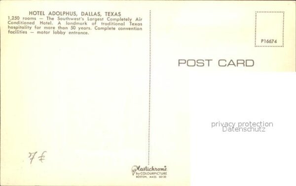 Dallas Texas Hotel Adolphus – Bild 2