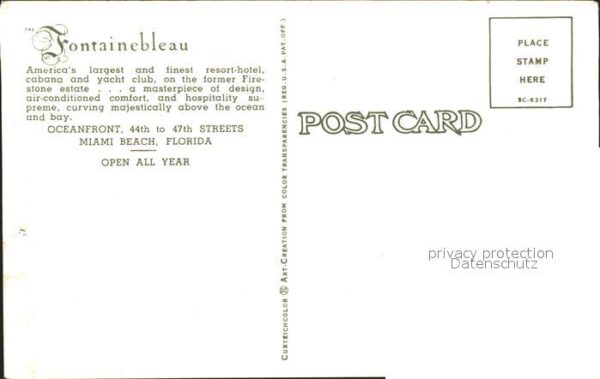 Miami Beach Resort Hotel Fontainebleau – Bild 2