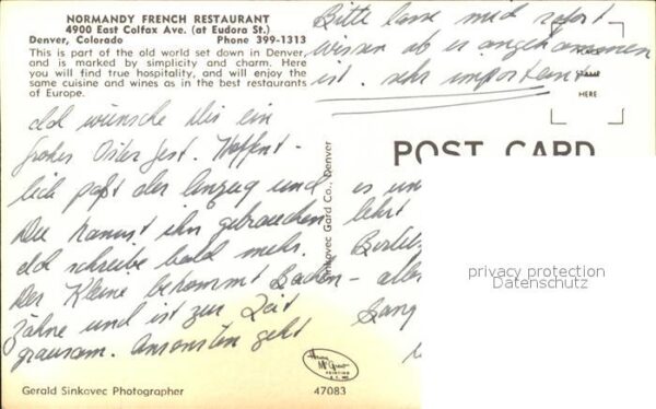 Denver Colorado Normandy French Restaurant – Bild 2