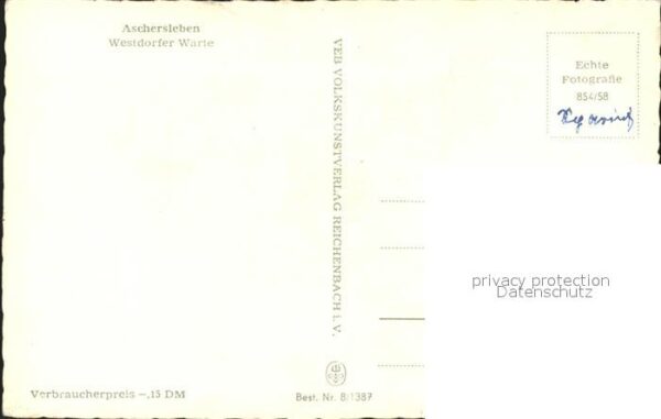 Aschersleben Westdorfer Warte – Bild 2