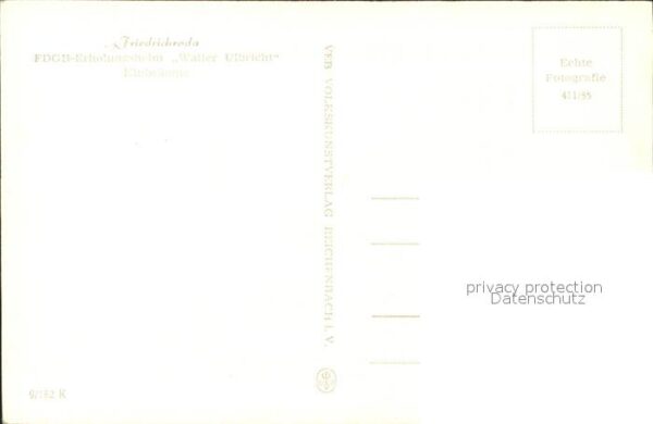 Friedrichroda Erholungsheim Walter Ulbricht – Bild 2