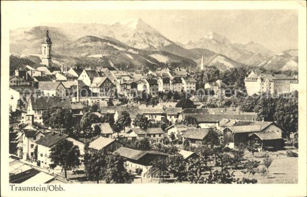 Traunstein Oberbayern Stadtansicht