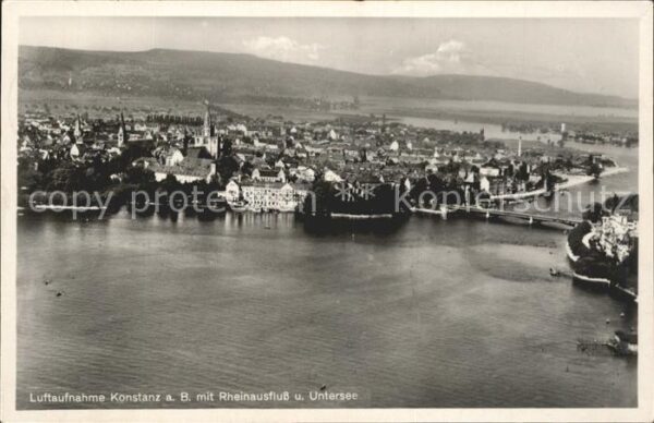 Konstanz Bodensee Fliegeraufnahme