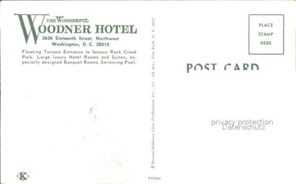 Washington DC Woodner Hotel – Bild 2