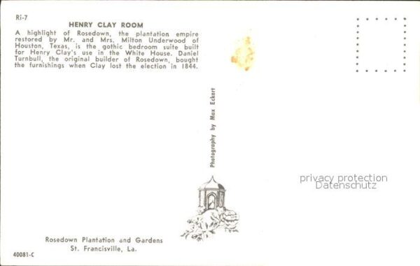 Saint Francisville Louisiana Henry Clay Room Rosedown Plantation and – Bild 2