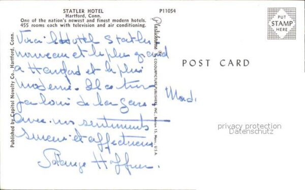 Hartford Connecticut Statler Hotel – Bild 2