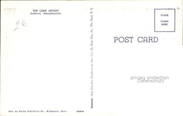 Amherst Massachusetts The Lord Jeffry – Bild 2