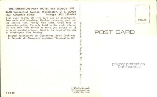 Washington DC Sheraton Park Hotel – Bild 2