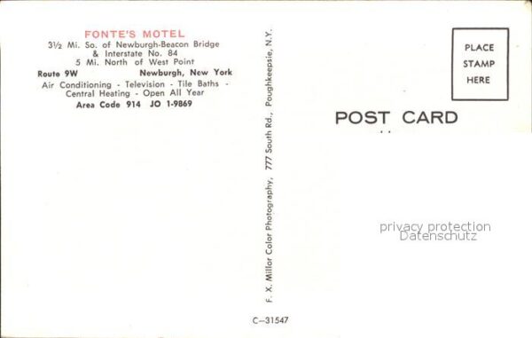 Newburgh New York Fonte`s Motel – Bild 2