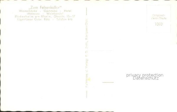 Ruedesheim Rhein Zum Felskeller – Bild 2