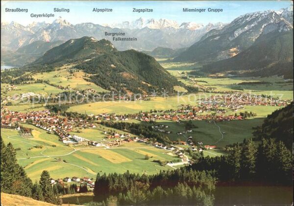 Pfronten Panorama mit Bayerischen Tiroler und Al