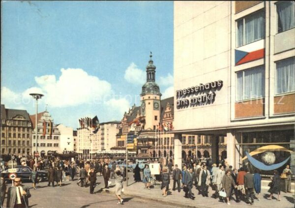 Leipzig Markt Altes Rathaus Messehaus