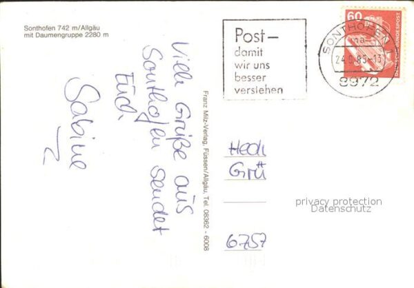 Sonthofen Oberallgaeu mit Daumengruppe – Bild 2