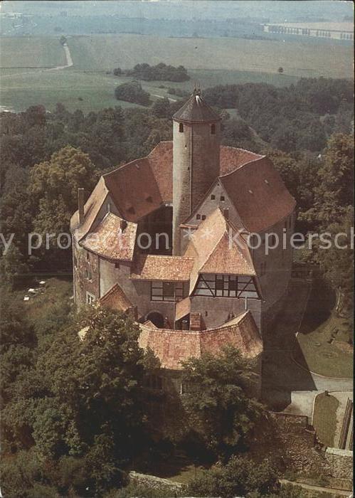 Zwickau Sachsen Burg Schönfels Fliegeraufnahme