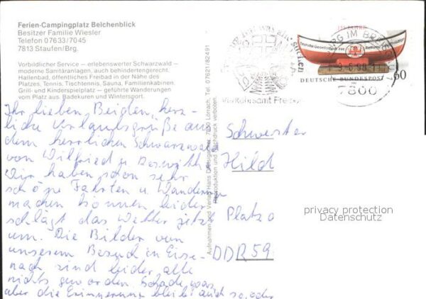 Staufen Breisgau Fliegeraufnahme Ferien Campingplatz Bel – Bild 2