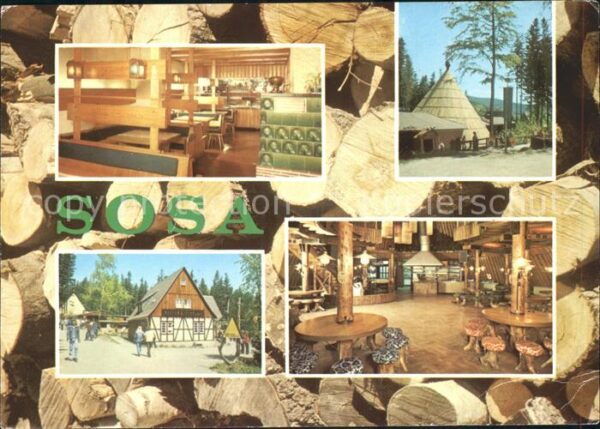 Sosa Erzgebirge Konsum Gaststätten Köhlerhütte und Meil