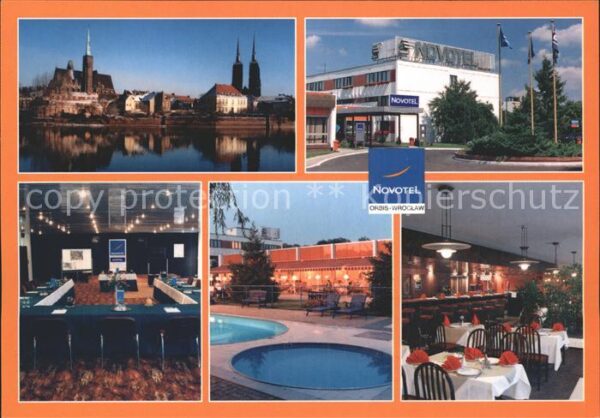 Wroclaw Orbis Novotel Speisesaal Swimmingpool G